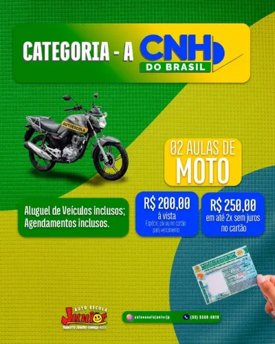 Tire sua Habilitação de moto