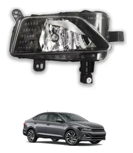 Farol Milha Direito Polo Virtus 2017 A 2021 S/led C/moldura