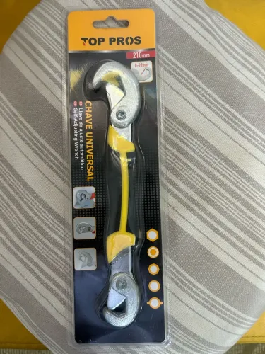 chave universal top pros 210mm 8-22mm - nova