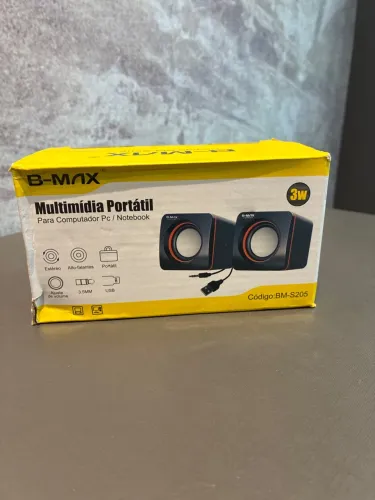 Caixa de Som Multimídia Portátil B-Max BM-S205