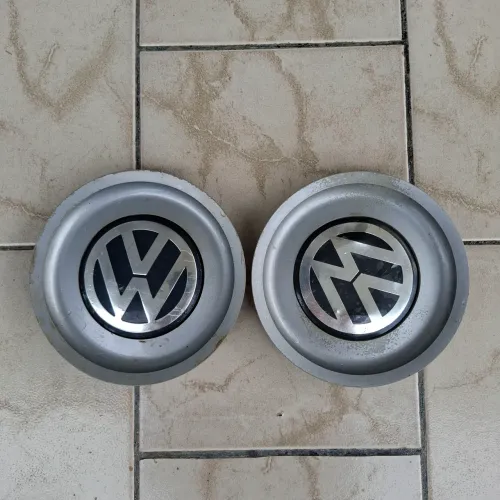 Par calota central Roda 15 Golf Sapao Originais vw