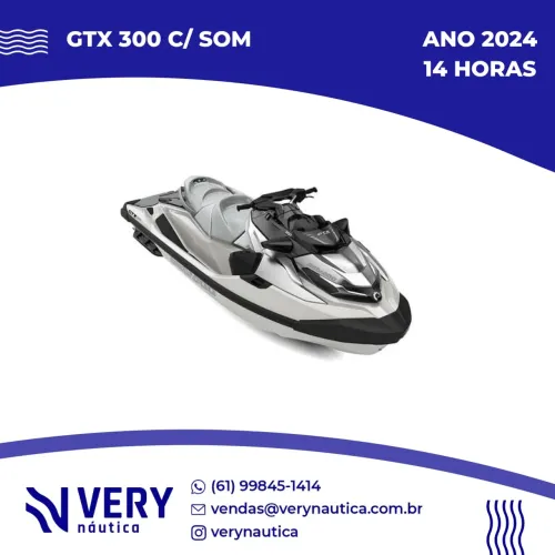 Jet Ski Sea Doo GTX 300 COM SOM BRP ORIGINAL + CARRETA RODOVIARIA 