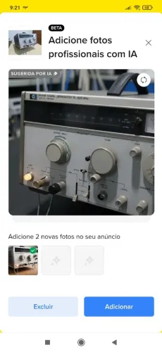 Gerador de RF HP 1,8 a 500Mhz