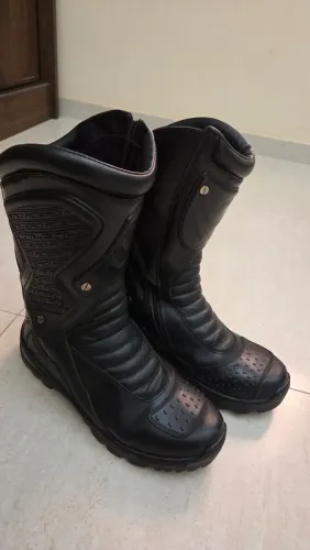Bota Acero cano alto moto