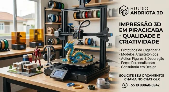 Impressão 3D - Studio Andriota 3D (Piracicaba e Região)