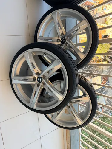 Rodas aro 20 5x113 5x112 5x114 com pneus novos 