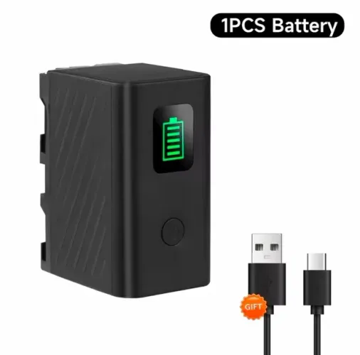 Bateria para iluminação Led (encaixe Sony) NP-F750 / NP-F770 _ 7.2V _ 6000mAh