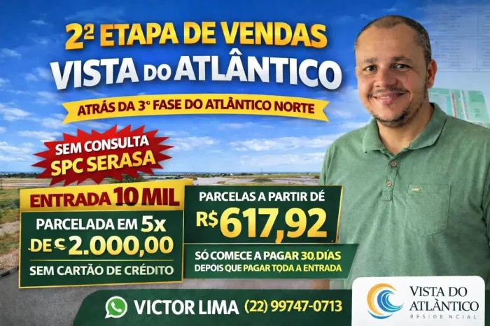 Vista do Atlântico | Lotes ao Lado do Atlântico Norte