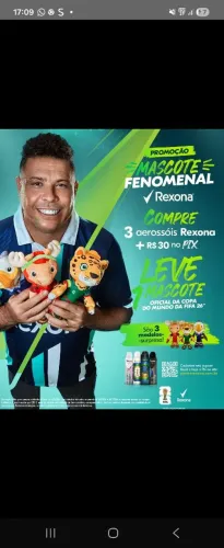 Mascote fenomenal rexona