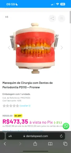 Manequim cirurgia pronew