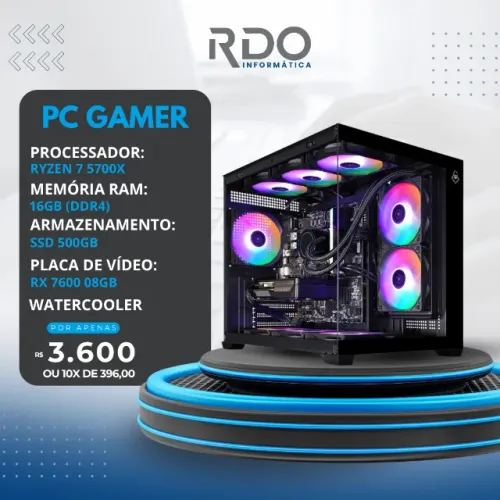Computador Gamer RX 7600 08GB