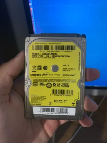 HD SATA 2.5 500GB COM CASE SEM ADAPTADOR