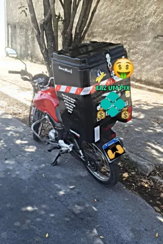 Baú para motoboy, 120 litros. Acompanha trilho completo para cg 160, só instalar!