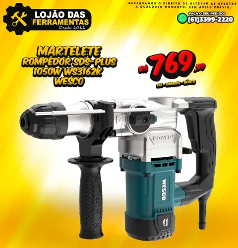 Martelete Rompedor Sds-Plus 1050W Ws3162K Wesco