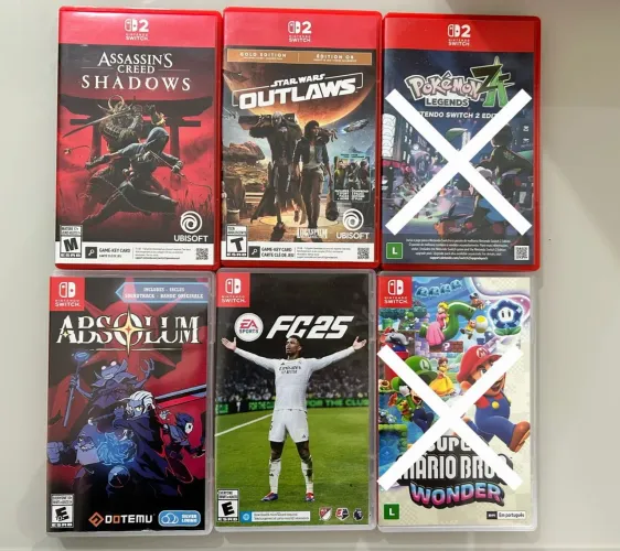 Jogos Originais para Nintendo Switch (Aceito Cartão)
