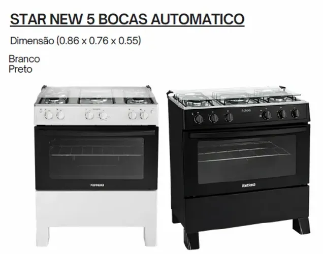 Fogão Star New 5B Novo