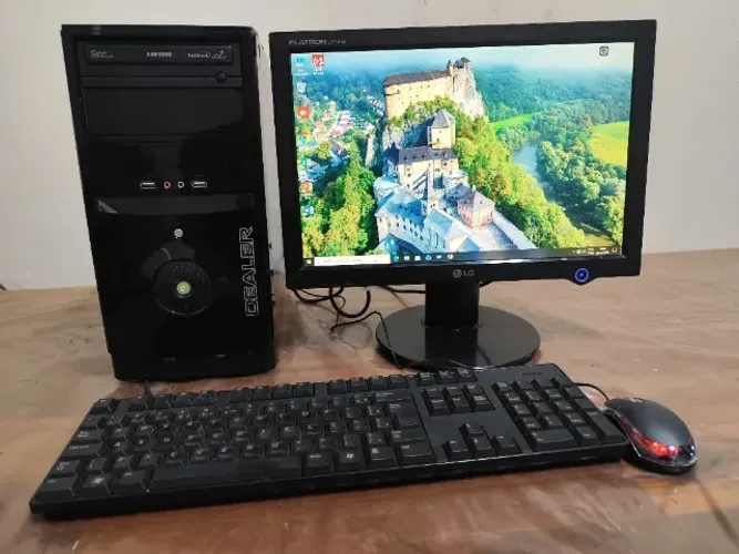 PC Completo Intel Core i3, 8GB ddr3, SSD de 128GB. Monitor 17" LG led, teclado mouse cabos