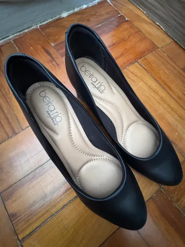 Sapato preto Beira Rio confort