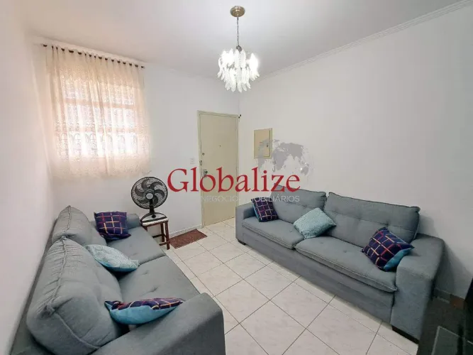 LOCAÇÃO MOBILIADO COM 2 DORMITÓRIOS E VISTA MAR NO JOSÉ MENINO R$ 2.600 + COND E IPTU
