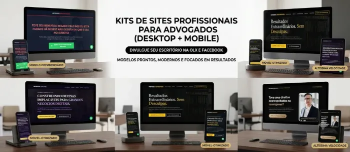 Template Site Pronto HTML para Advogados e Escritório Jurídico