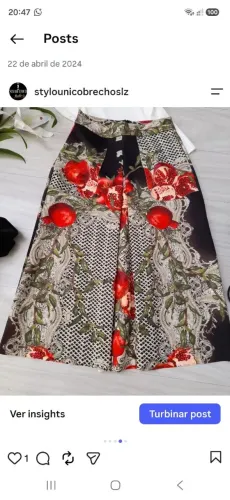 Saia estampada