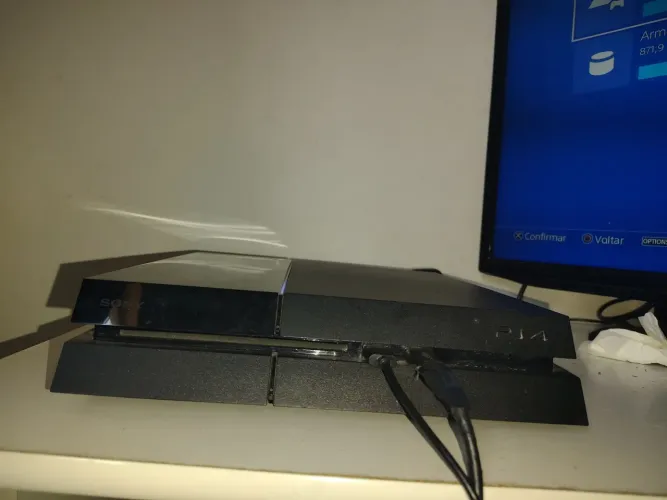 Ps4 slim usado 1 controle + hd externo 3T