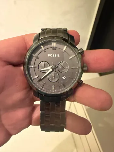 Relógio Fossil Cronógrafo Original Gunmetal Grafite - Excelente Estado