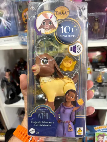 Boneco Valentino e estrela falante