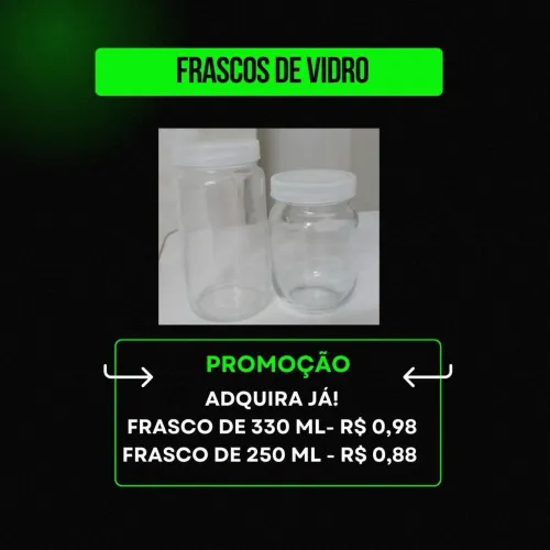 Frascos de vidro 