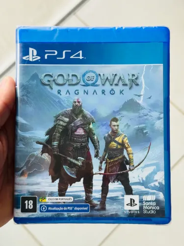 Jogo God of War Ragnarök PS4 - Novo Lacrado (Mídia Física)