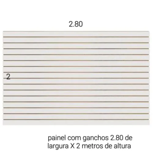 Painel mdf com ganchos