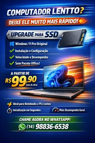 ? Computador Lento? Deixe Rápido com SSD ?