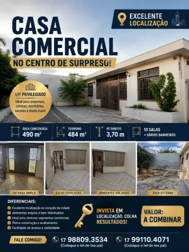 Casa comercial melhor região de Rio Preto 