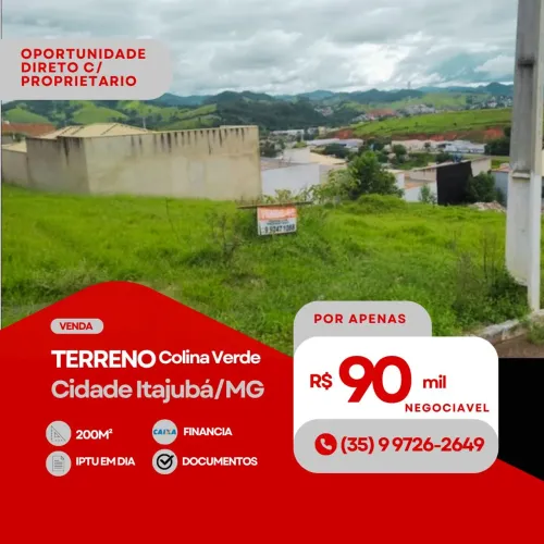 TERRENO À VENDA - COLINA VERDE | ITAJUBÁ/MG