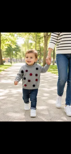 Blusinha de lã infantil Paola tricot tamanho 2/3