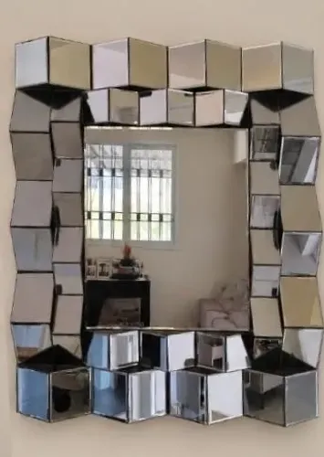 espelho decorativo com mosaico todo espelhado importado da alemanha