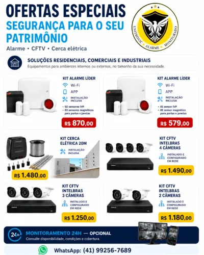 VENDA E INSTALAÇÃO DE EQUIPAMENTOS DE SEGURANÇA