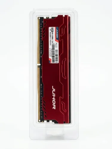 Memória RAM 16GB DDR4 3200MHz Juhor Gamer Com Dissipador Vermelho