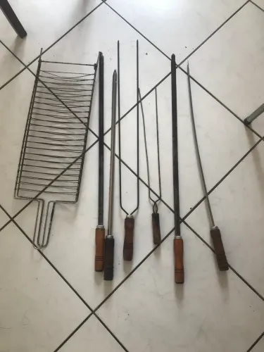 Conjunto de espeto para churrasco 
