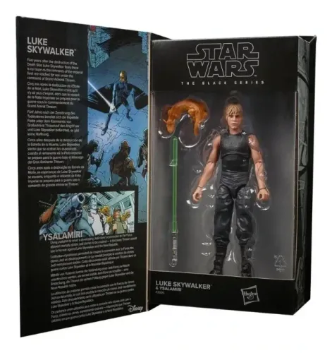 Boneco Star Wars Luke Skywalker E Ysalamiri Da Hasbro F3006 Black Series de brinquedo