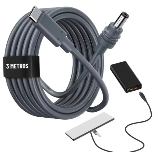 Cabo USB-C Para Starlink Mini Fonte Energia 3 Metros