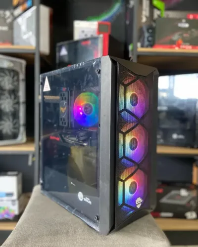 PC Gamer Ryzen 5 3500X, RX 5600 XT 6GB, 16GB RAM, NVMe 256GB, B450, Gabinete Ninja