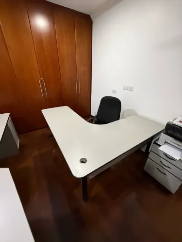 3 Mesas de Escritório em L Profissional + Gaveteiro | Ótimo Estado