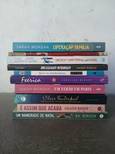 Cada livro por R$15,00