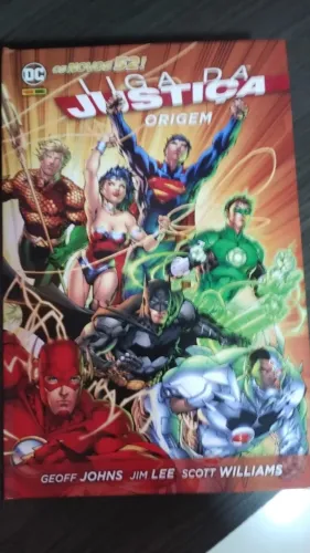 Liga da Justiça Novos 52 Origem de Geoff Johns e Jim Lee capa dura