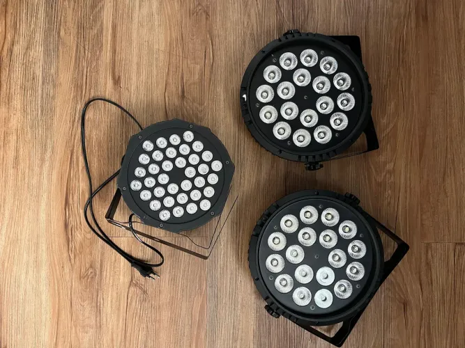 Kit 3 Par Led /canhão RGBW 