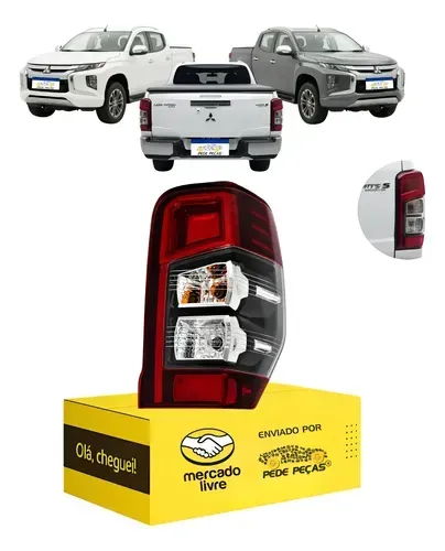 Lanterna L200 Triton 2021 2022 23 A 2025 C/led C/reator Ld Direito/passageiro Fume