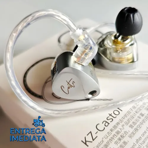 Fone KZ Castor Harman Target - Retorno de Palco Sem Microfone / Fone Gamer Jogos e Músicas