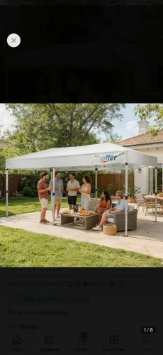 Tenda Gazebo 6 metros