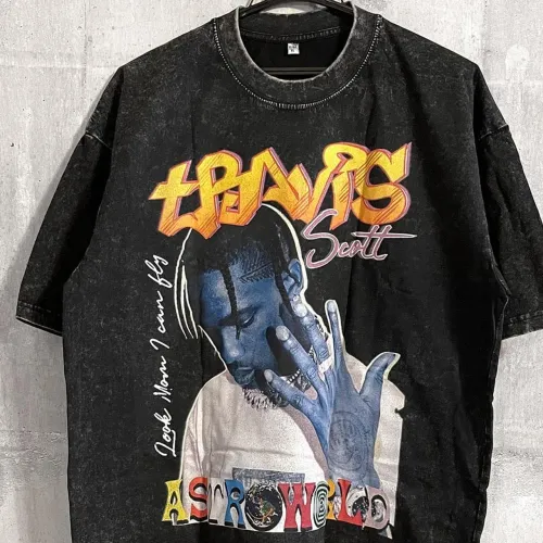 camiseta Travis Scott Cactus Jack Astroworld Wish You Were Here camisa graphic tee utopia